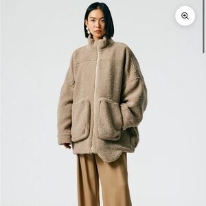 Tibi fleece bomber jacket